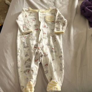 Disney Cream and Yellow Kids Footie